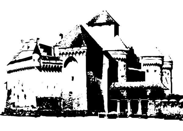 Château de chillon vektorbild